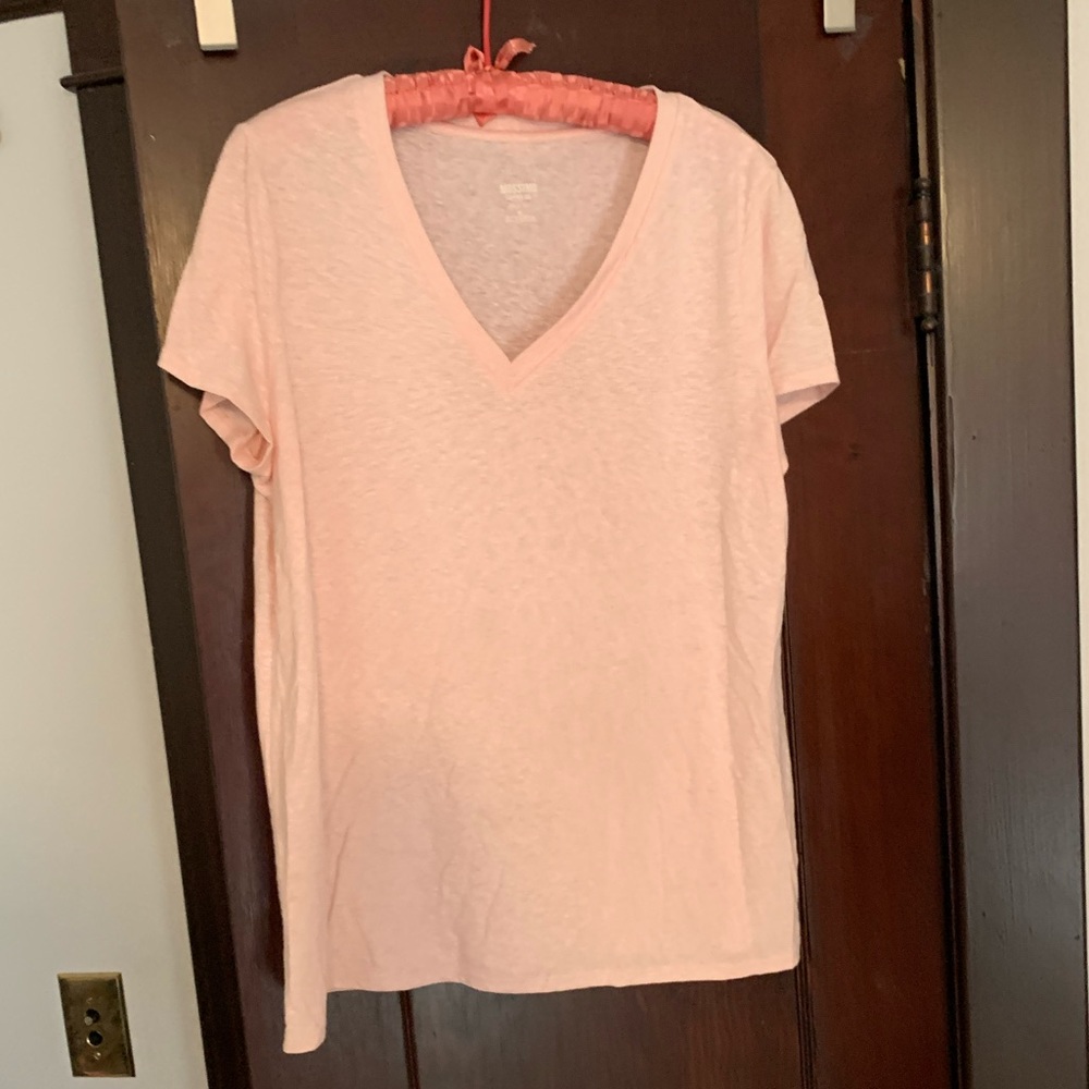 Light pink V-neck